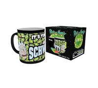 Rick and Morty - Tasse - Get Schwifty - Effet thermique - Logo - Noir - Céramique - Boîte cadeau
