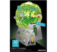 Rick And Morty - Tech-Design - Set de 30 autocollants - Vinyl TA4050 (Taille unique) (Coloré)