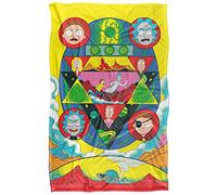 Rick and Morty Vs Evil Plaid Ultra Doux au Toucher Soyeux - 91 x 147 cm