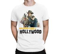 Rick Dalton Once Upon A Time Hollywood Leonardo Dicaprio Men's T-Shirt Unisex White Cotton Hip Hop Print Tee Shirts XL