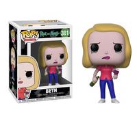 Rick et Morty Figurine POP Animation Vinyl Beth with Wine Glass 9 cm Funko 301