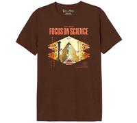 Rick Et Morty « Focus on Science » MERIMODTS163 T-Shirt Homme, Marron Melange, Taille L
