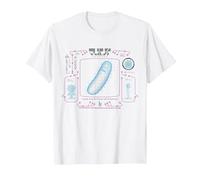 Rick et Morty Merch Pickle Science Focus T-Shirt, Homme, Blanc, XXL