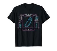 Rick et Morty Merch Pickle Science Focus T-Shirt, Homme, Noir, 3XL