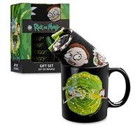 RICK AND MORTY Tasse Coffret Cadeau Mug et Chaussettes (Noir/Vert)