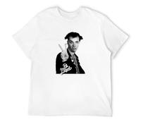 Rick from The Young Ones As The People Poet Played by Rik Mayall Tribute Men's T-Shirt Unisex White Cotton Hip Hop Print Tee Shirts XL