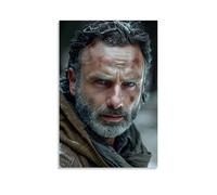 Rick Grimes Poster imperméable à l'eau pour maison résistant à l'humidité, facile à installer et résistant à la décoloration, style sans cadre, 40 x 60 cm