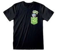 Rick hommes et Morty minuscule Rick In My Pocket T-shirt noir: X Large