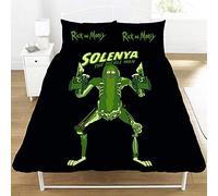 Rick & Morty-Parure de lit Double en Polyester, Multicolore