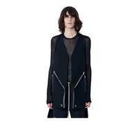 Rick Owens - Asymmetric Zip Detail Vest - Homme - Vestes - Noir - Taille: M