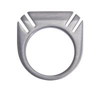 Rick Owens - Bague Biseautée Cut - unisex - Accessoires - Gris - Taille: L
