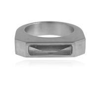 Rick Owens - Bague Hollywood Pyramid - unisex - Accessoires - Gris - Taille: 56 MM