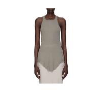 Rick Owens - Basic Rib Tank - Femme - Tops - Gris - Taille: 36 FR