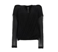 Rick Owens - Blouse Maria Col en V - Femme - Blouses et Chemises - Noir - Taille: 40 FR