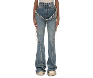 Rick Owens - Cargo Denim Jeans - Femme - Jeans - Bleu - Taille: 38 FR