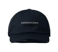 Rick Owens - Casquette de Baseball en Sergé de Coton avec Logo - Homme - Accessoires - Noir - Taille: S