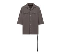 Rick Owens - Chemise à poche et cravate - Homme - Chemises - Gris - Taille: XL