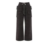 Rick Owens - Creatch Wide Cargo Drawstring - Homme - Pantalons - Noir - Taille: S