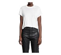 Rick Owens - Cropped Small Level T - Femme - Tops - Blanc - Taille: 36 FR