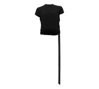 Rick Owens - Cropped Small Level T - Femme - Tops - Noir - Taille: 36 FR