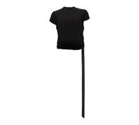 Rick Owens - Cropped Small Level T - Femme - Tops - Noir - Taille: 42 FR