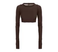 Rick Owens - Cropped Top - Femme - Tops - Brun - Taille: 44 FR