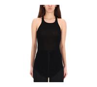 Rick Owens - Débardeur côtelé dos nu - Femme - Tops - Noir - Taille: 40 FR