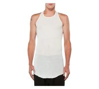 Rick Owens - Basic Rib Tank - Homme - Tops - Blanc - Taille: L