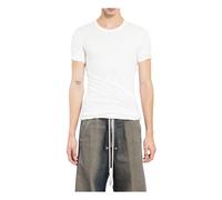 Rick Owens - Double SS T - Homme - Tops - Blanc - Taille: XL