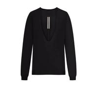Rick Owens - Extreme V Neck Pull - Femme - Pulls - Noir - Taille: 40 FR