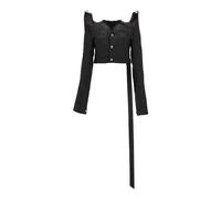 Rick Owens, Femme, Vestes, Noir, Taille: 40 FR Giacca in Denim - Tec Trucker