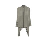 Rick Owens - Gilet à col châle côtelé - Femme - Pulls - Gris - Taille: 38 FR