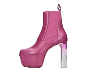 Rick Owens - Heeled Bottes - Femme - Chaussures - Rose - Taille: 37 EU