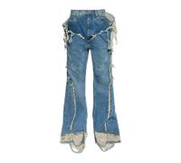 Rick Owens, Homme, Jeans, Bleu, Taille: W32 Jean Évasé Slivered Bootcut