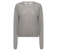 Rick Owens - Jersey en Cachemire à Col Rond - Femme - Pulls - Gris - Taille: 38 FR