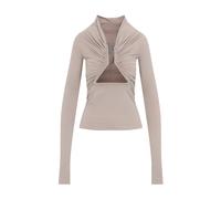 Rick Owens - Jersey L/S Prong - Femme - Tops - Beige - Taille: 36 FR