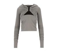 Rick Owens - Jersey LS Prong - Femme - Tops - Gris - Taille: 42 FR