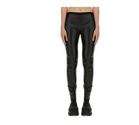 Rick Owens - Leggings en cuir - Femme - Pantalons - Noir - Taille: 40 FR