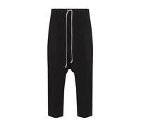 Rick Owens - Pantalon Cropped en Coton - Homme - Pantalons - Noir - Taille: XL