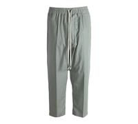 Rick Owens - Pantalon Écourté à Cordon de Serrage - Homme - Pantalons - Vert - Taille: XL