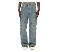 Rick Owens - Pantalons en Denim Double Cargo Jeans - Homme - Jeans - Bleu - Taille: W32