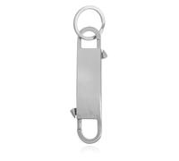 Rick Owens - Porte-clés en laiton - unisex - Accessoires - Gris - Taille: ONE Size