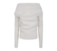 Rick Owens - Pull en maille côtelée à épaules dénudées - Femme - Pulls - Blanc - Taille: 42 FR