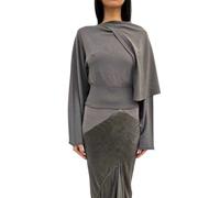 Rick Owens - Scarf Top - Femme - Pulls - Gris - Taille: 38 FR