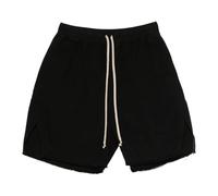 Rick Owens - Zip Detail Raw-Cut Shorts - Homme - Shorts - Noir - Taille: M
