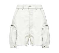 Rick Owens - Shorts en denim à effet vieilli - Homme - Shorts - Beige - Taille: W33