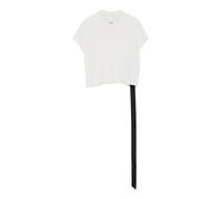 Rick Owens - T-shirt Cropped Small Level - Femme - Tops - Blanc - Taille: 36 FR