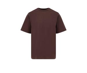 rick owens t-shirt homme marron en coton - M