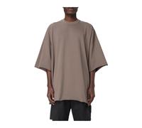 Rick Owens - T-Shirt Oversize Coupe Décontractée - Homme - Tops - Gris - Taille: S