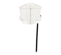 Rick Owens - Veste Courte à Col Baseball - Femme - Vestes - Blanc - Taille: 42 FR